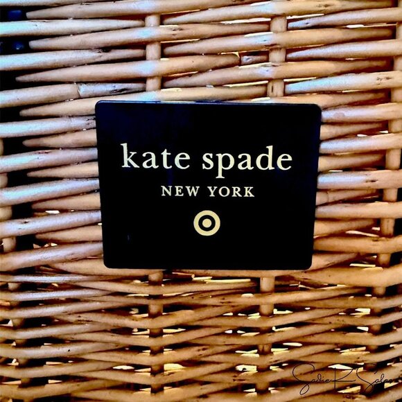 Kate Spade New York x Target Woven Bicycle Basket Natural Willow - Spring 2025‎ - Picture 5 of 8